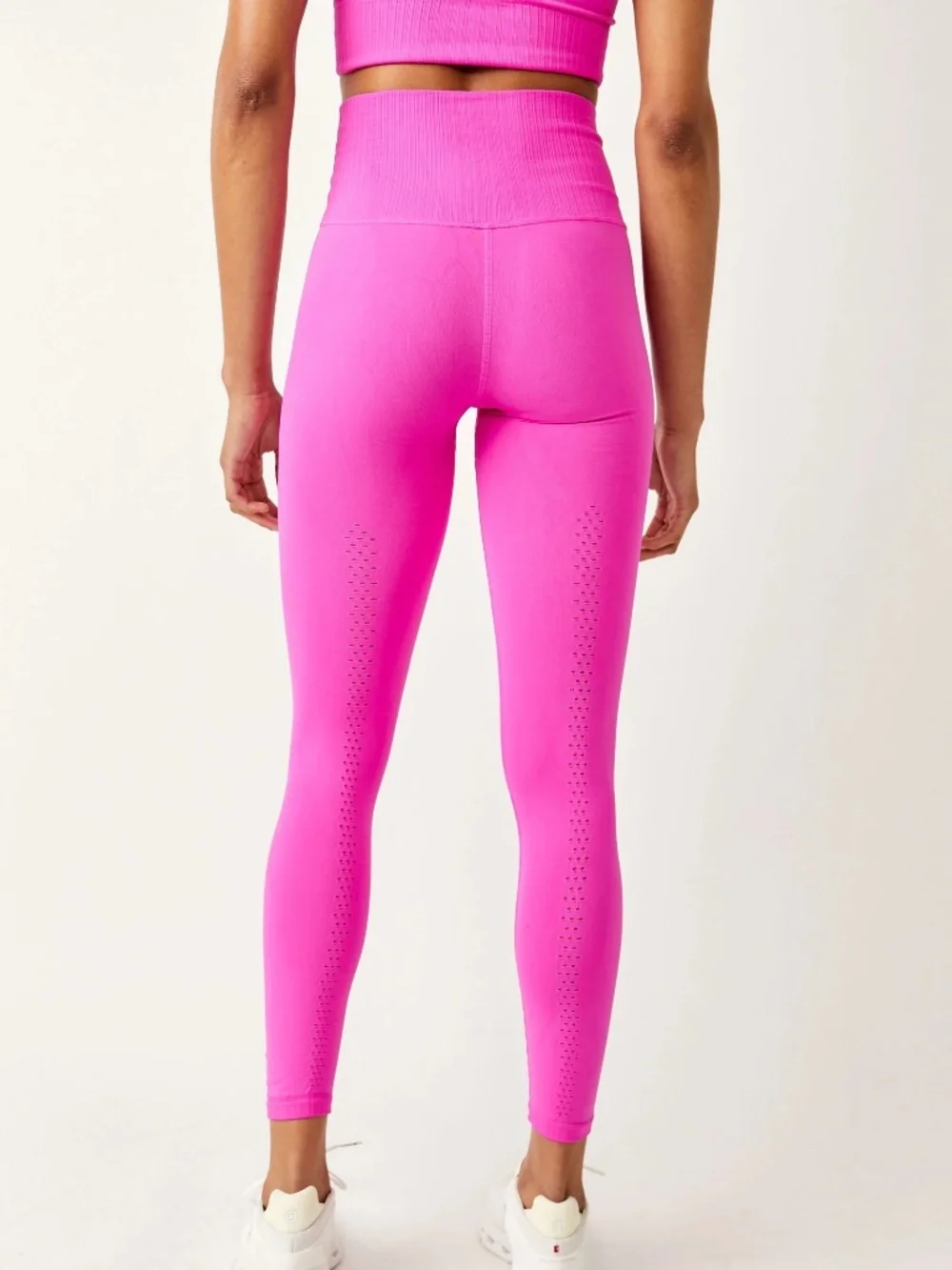 NWT Free People FP Movement Good Karma Leggings in Magenta | Size XS/S - Picture 3 of 11